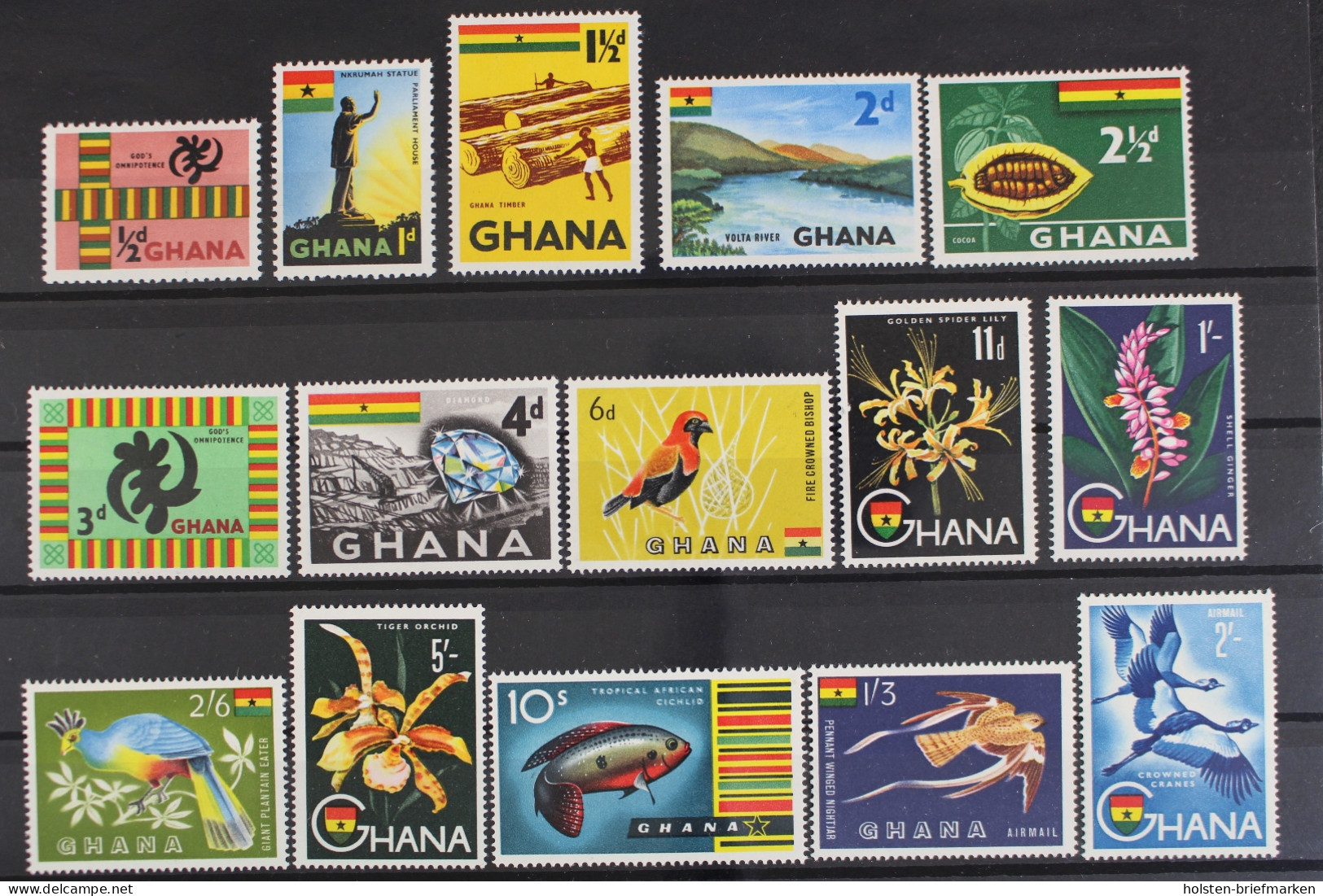Ghana, MiNr. 48-62, Postfrisch - Ghana (1957-...)