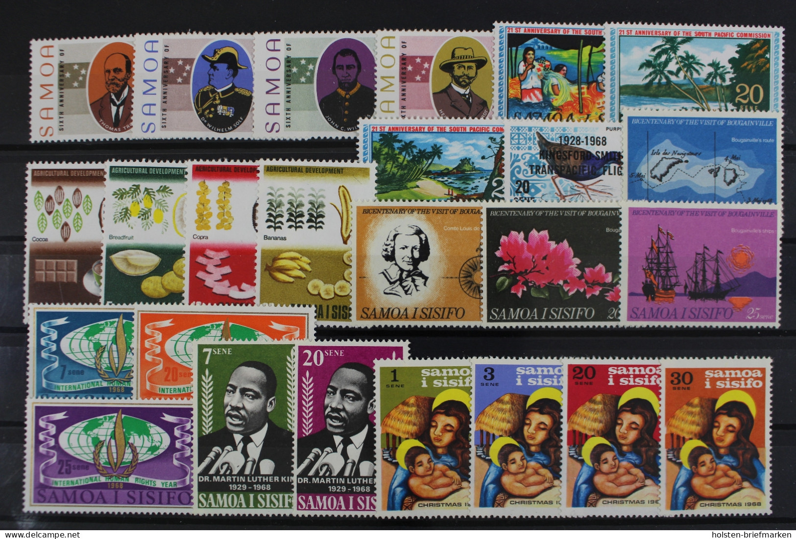 Samoa, MiNr. 166-190, Jahrgang 1968, Postfrisch - Samoa