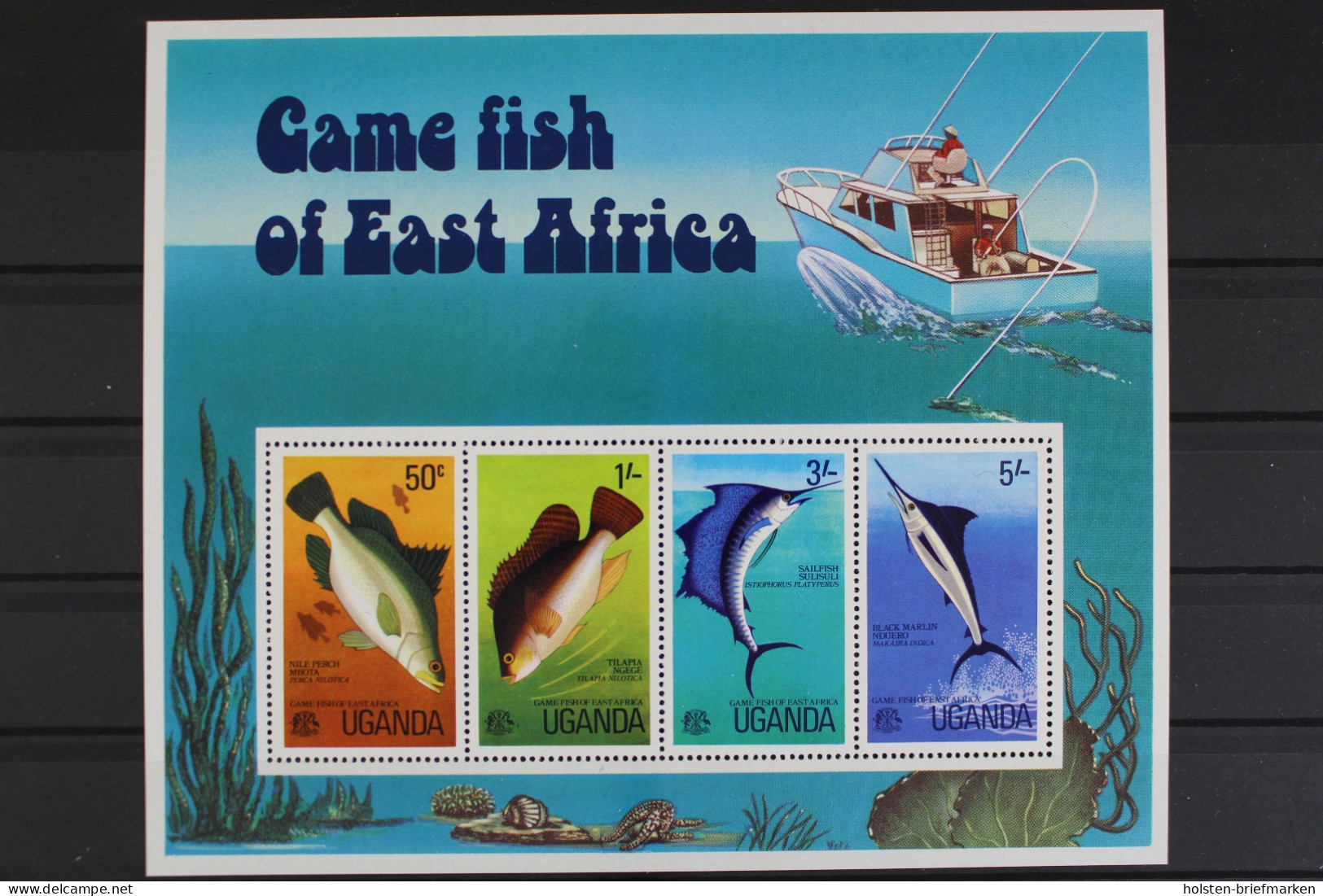 Uganda, MiNr. Block 4, Fische, Postfrisch - Uganda (1962-...)