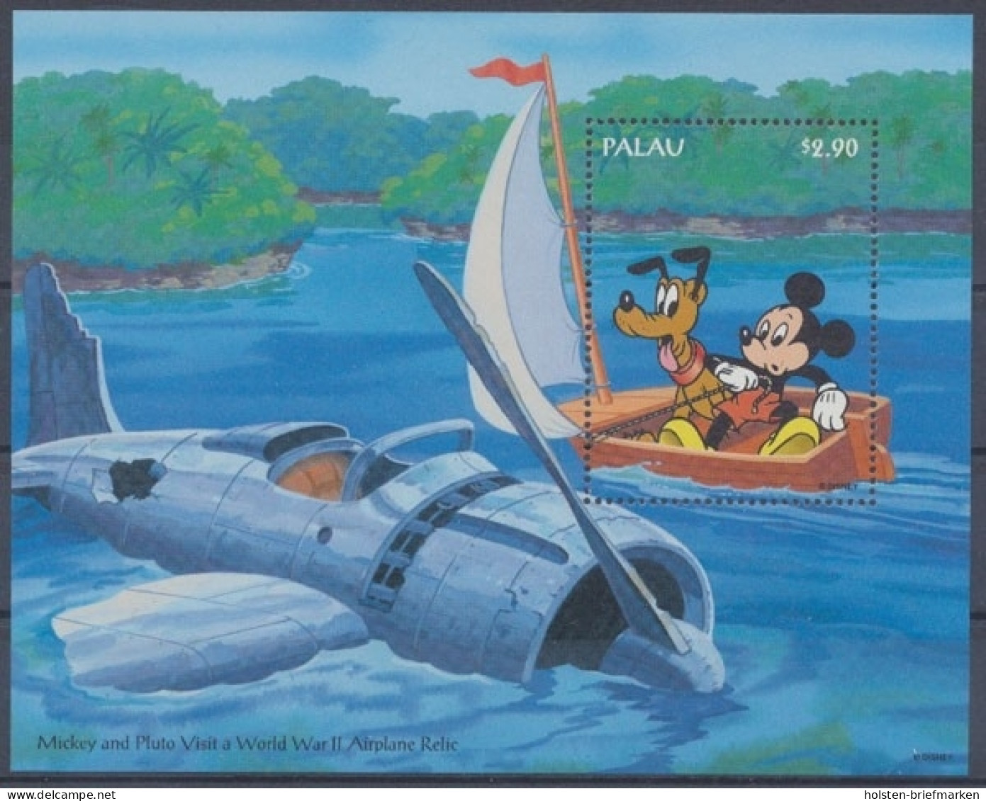 Palau, MiNr. Block 35, Micky Und Pluto, Postfrisch - Palau