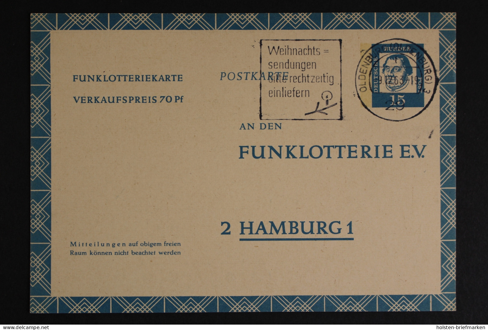 Deutschland (BRD), MiNr. FP 10, Funklotterie, Gebraucht - Other & Unclassified