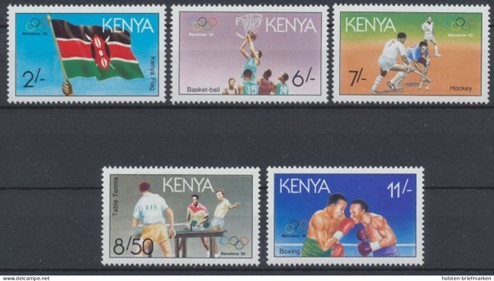 Kenia, MiNr. 536-540, Postfrisch - Kenia (1963-...)