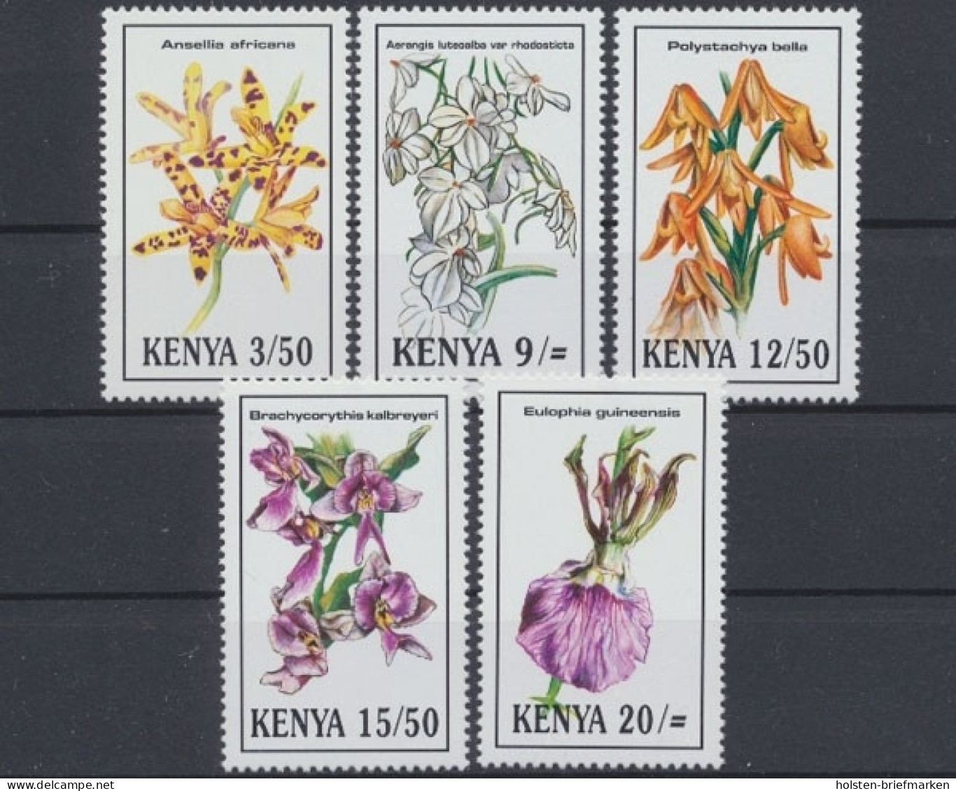 Kenia, Blumen, MiNr. 596-600, Postfrisch - Kenia (1963-...)