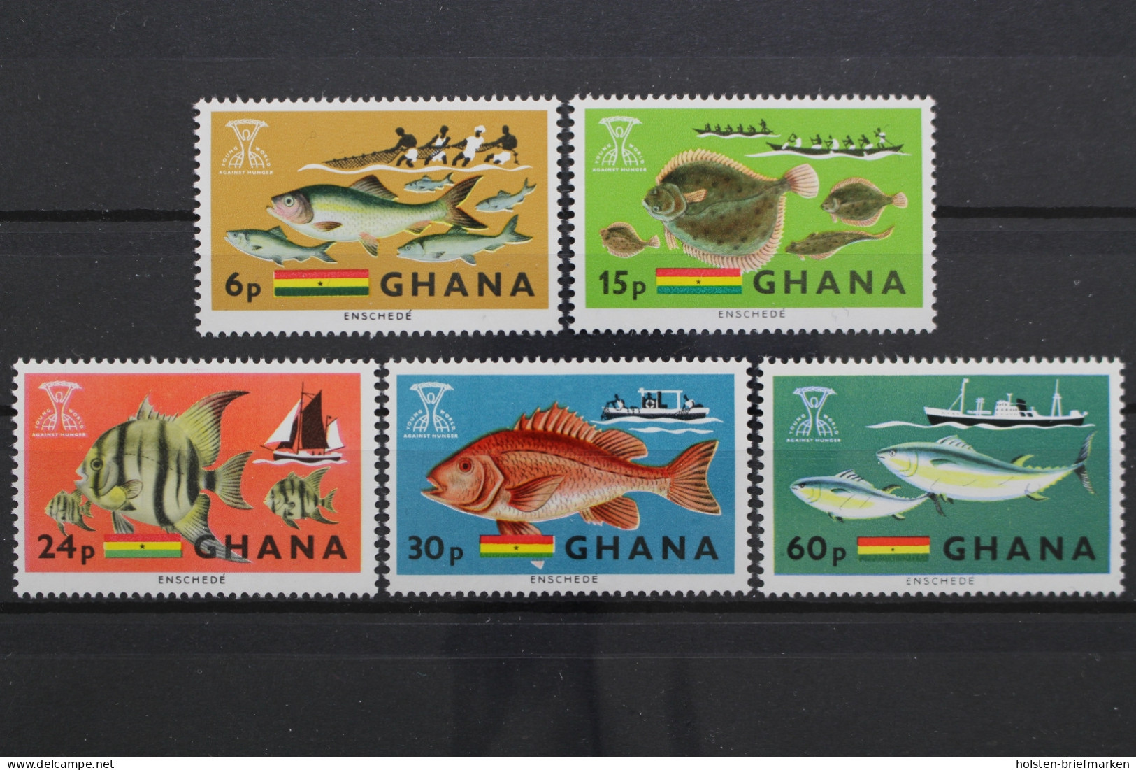 Ghana, MiNr. 261-265 A, Postfrisch - Ghana (1957-...)