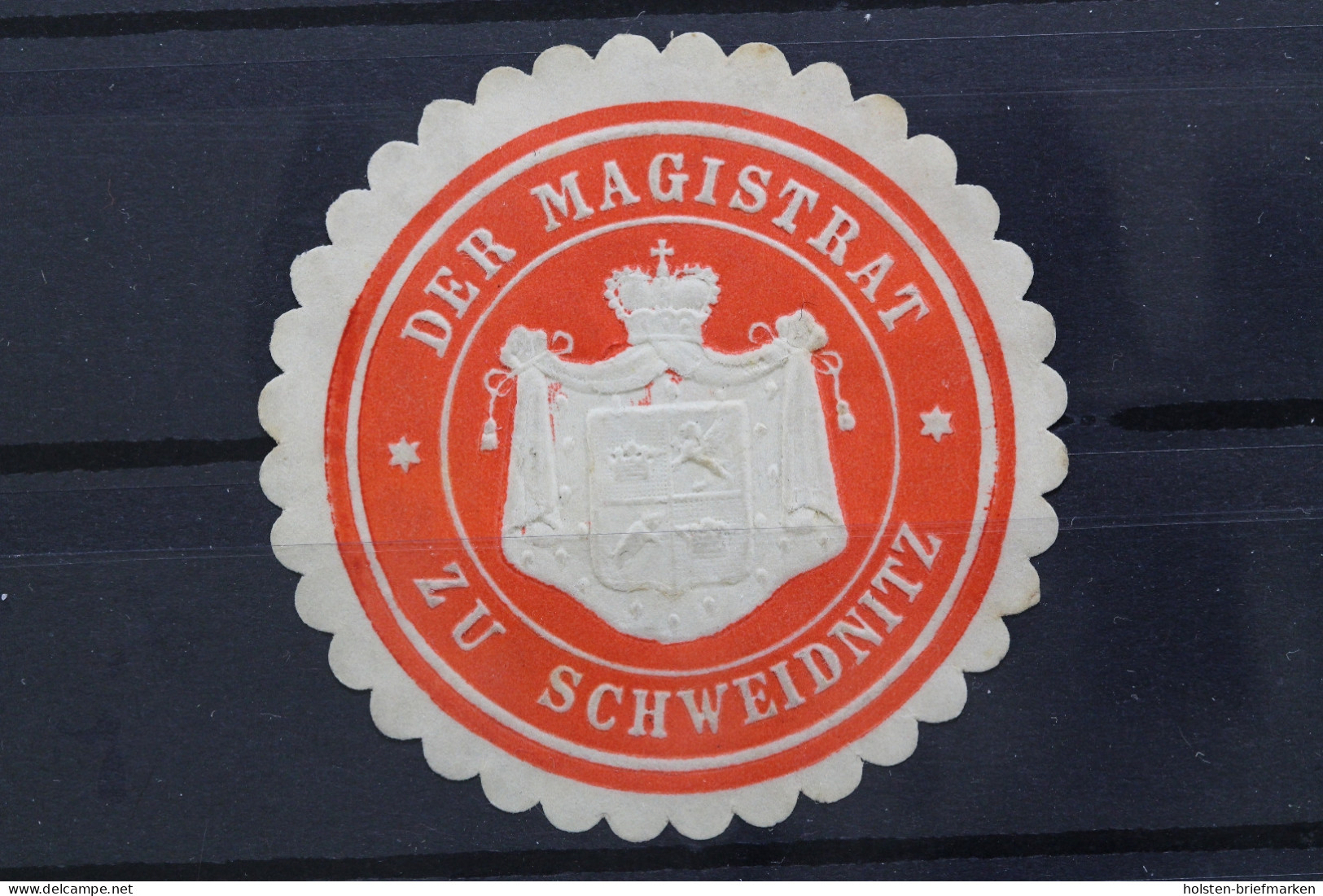 Schweidnitz, Der Magistrat, Siegelmarke - Erinnofilia