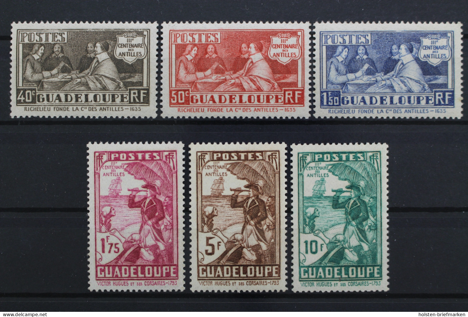 Guadeloupe, MiNr. 131-136, Ungebraucht - Other & Unclassified