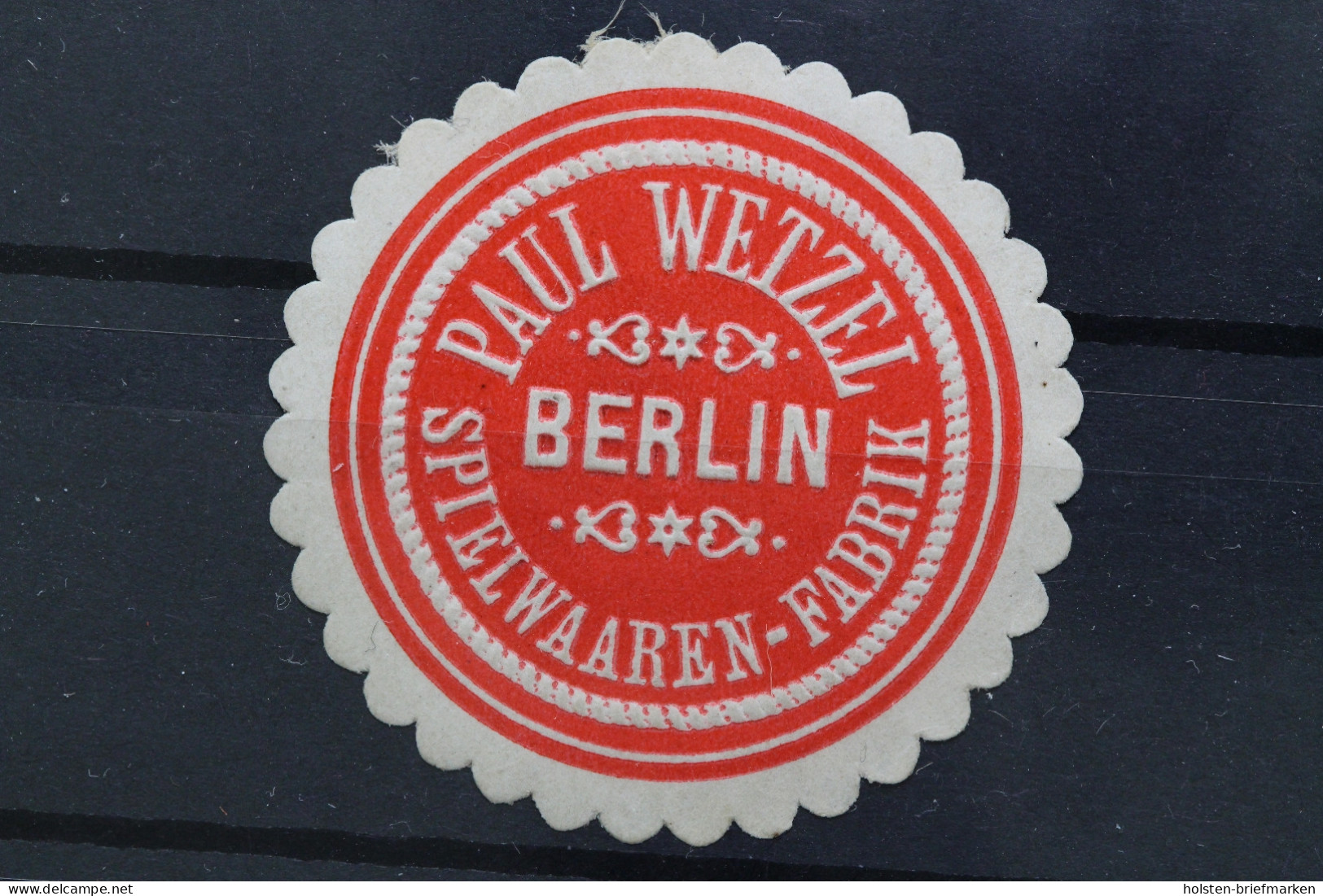 Berlin, Paul Wetzel, Spielwaaren Fabrik - Erinnofilia