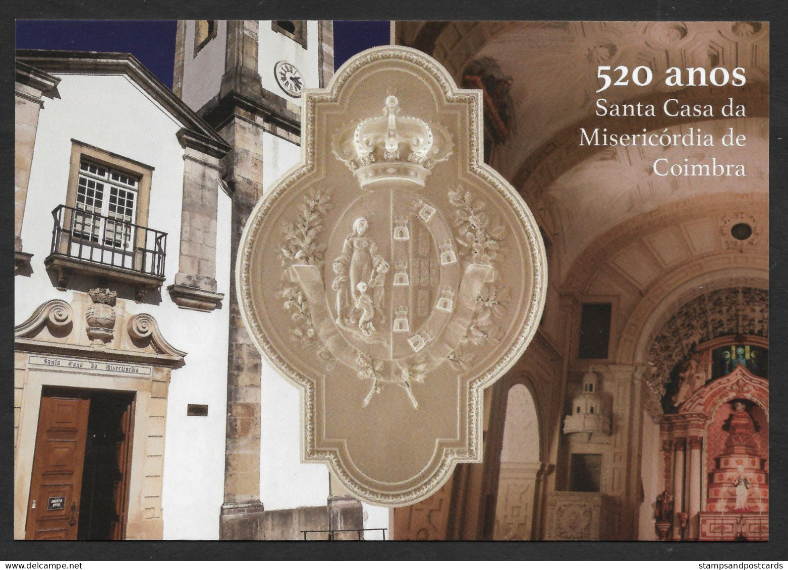 Portugal Entier Postal Santa Casa Da Misericórdia De Coimbra  Cachet Reine D. Leonor 2020 Stationery Pmk Queen D. Leonor - Enteros Postales