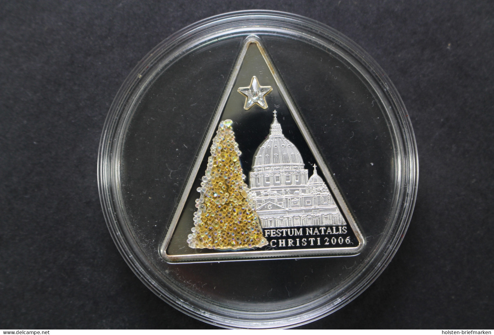 Cook Inseln, 5 Dollar Christbaum Vor Petersdom, 2006, Polierte Platte / Proof - Other - Oceania