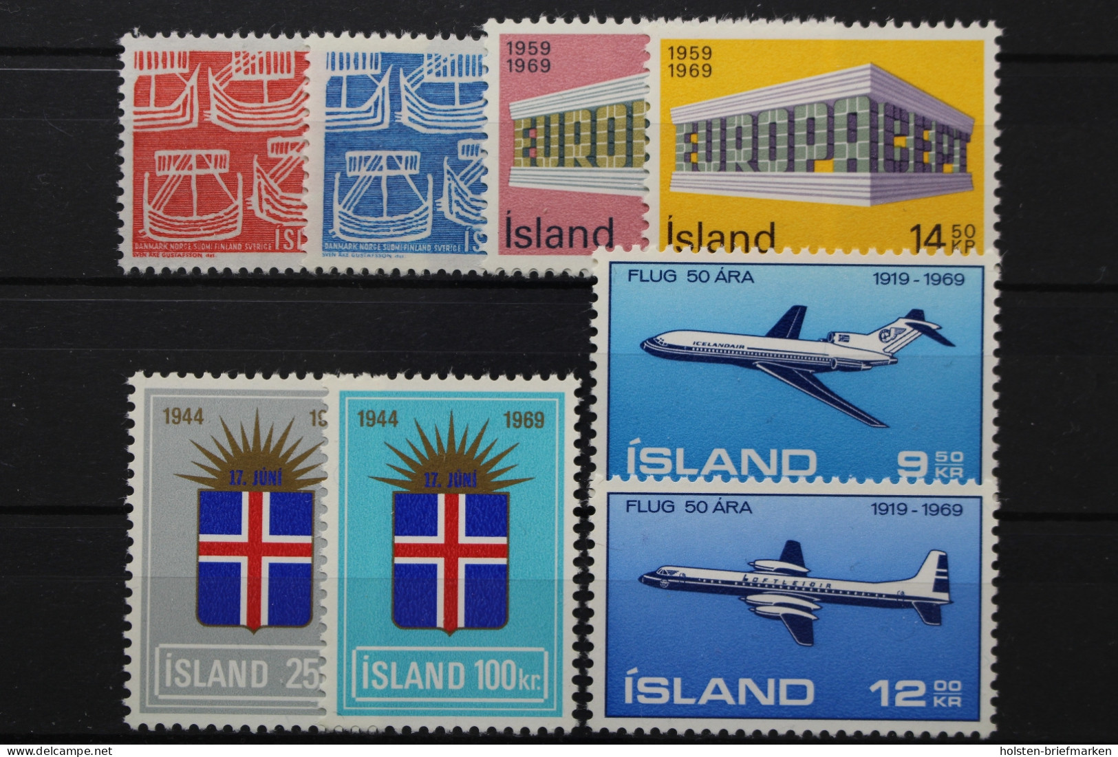 Island, MiNr. 426-433, Jahrgang 1969, Postfrisch - Años Completos