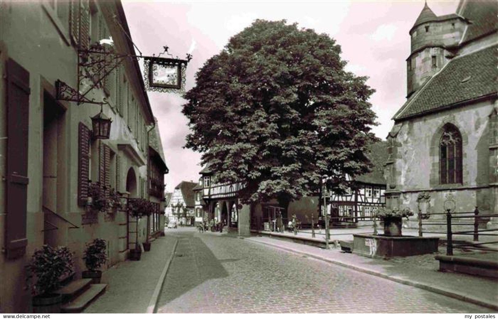 73968299 Michelstadt Blick Vom Kirchplatz Zum Rathaus - Michelstadt