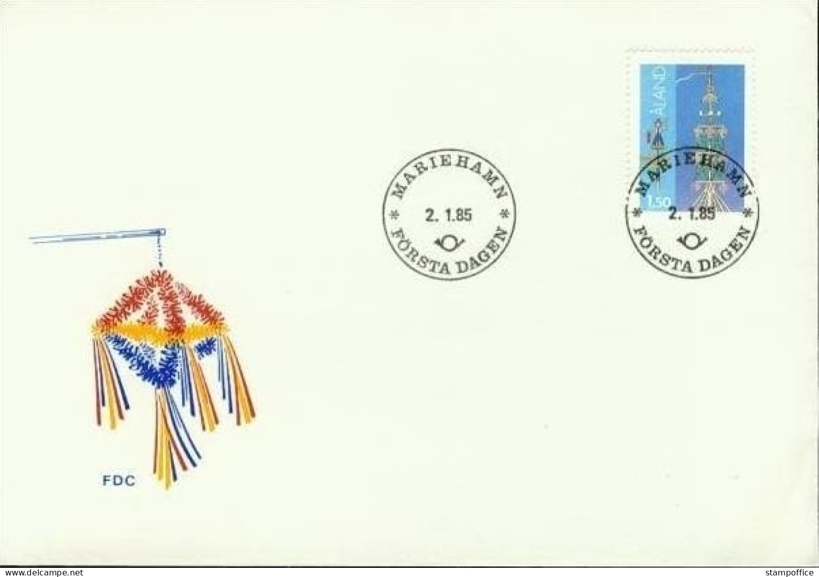 ALAND MI-NR. 8-10 Y FDC SCHIFFE 1985 FISCHERBOOT - Aland