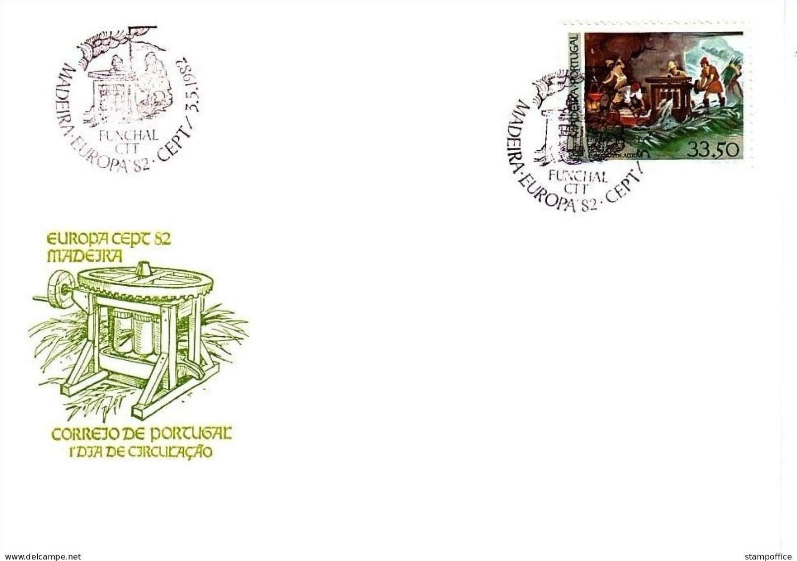 MADEIRA MI-NR. 77 FDC EUROPA 1982 HISTORISCHE EREIGNISSE - 1982