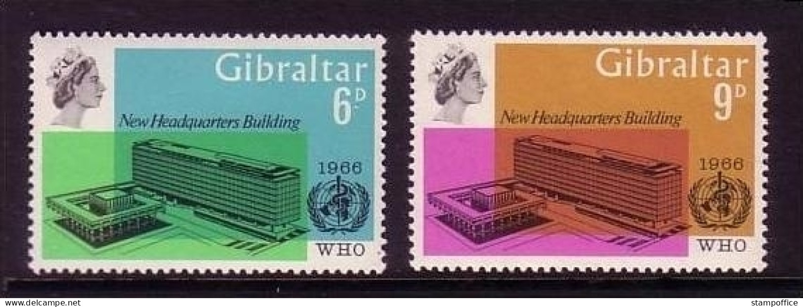 GIBRALTAR MI-NR. 182-183 POSTFRISCH(MINT) WELTGESUNDHEITSORGANISATION WHO - Gibraltar