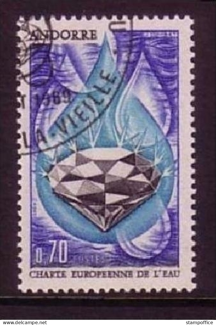 FRANZÖSISCH ANDORRA MI-NR. 217 O WASSERSCHUTZABKOMMEN - Used Stamps