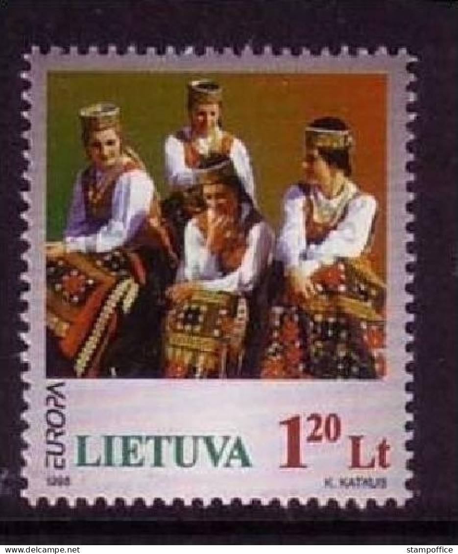 LITAUEN MI-NR. 664 POSTFRISCH(MINT) EUROPA 1998 MUSIKFESTIVAL NATIONALTRACHT - 1998