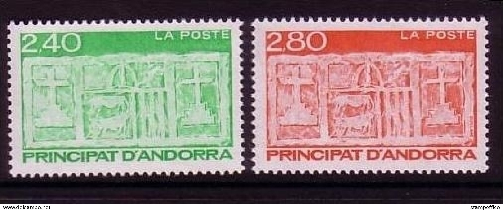 ANDORRA FRANZÖSISCH MI-NR. 456-457 POSTFRISCH(MINT) FREIMARKEN WAPPEN - Nuevos