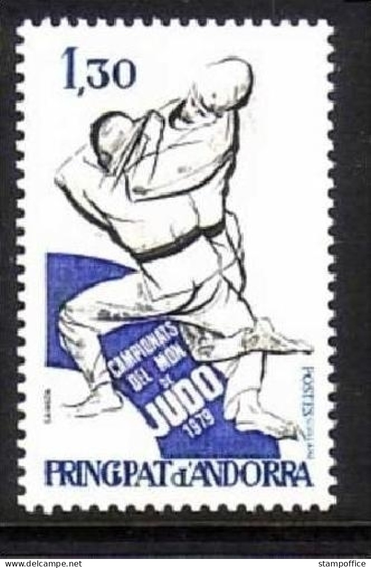 ANDORRA FRANZÖSISCH MI-NR. 302 POSTFRISCH(MINT) JUDO WELTMEISTERSCHAFT 1979 - Judo