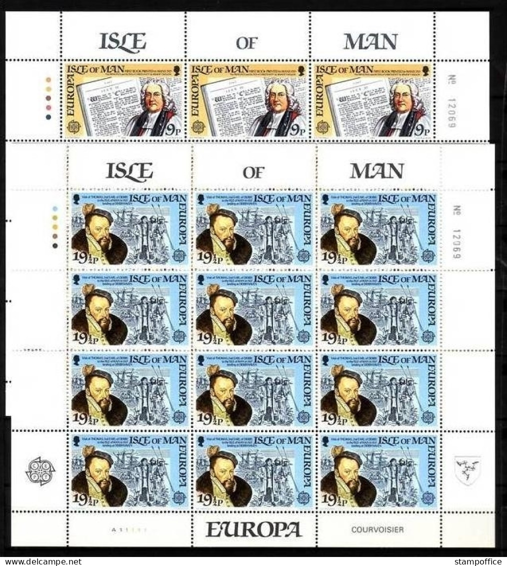 INSEL MAN MI-NR. 213-214 POSTFRISCH(MINT) KLEINBOGENSATZ EUROPA 1982 - HISTORISCHE EREIGNISSE - 1982