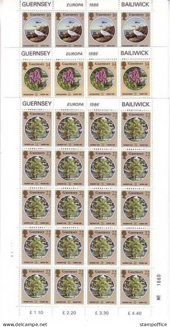 GUERNSEY MI-NR. 358-360 POSTFRISCH(MINT) KLEINBOGEN EUROPA 1986 NATUR- Und UMWELTSCHUTZ - 1986