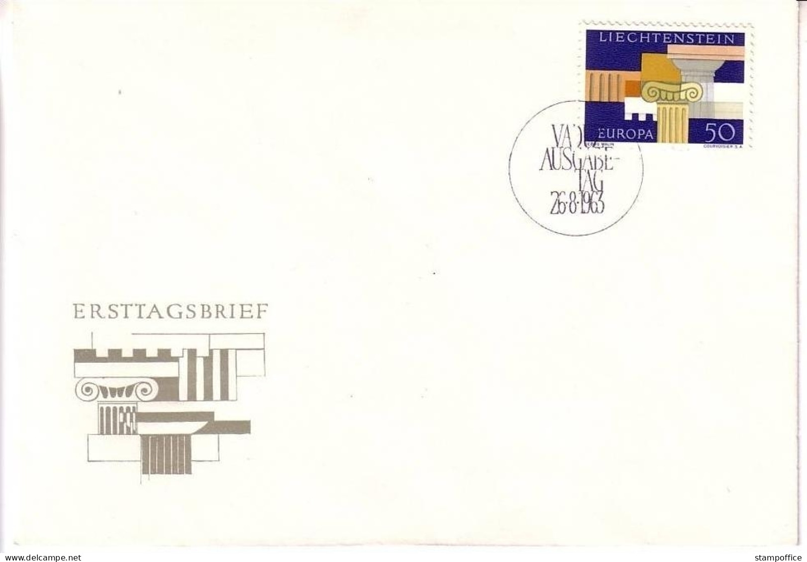 LIECHTENSTEIN MI-NR. 431 FDC CEPT 1963 - FDC