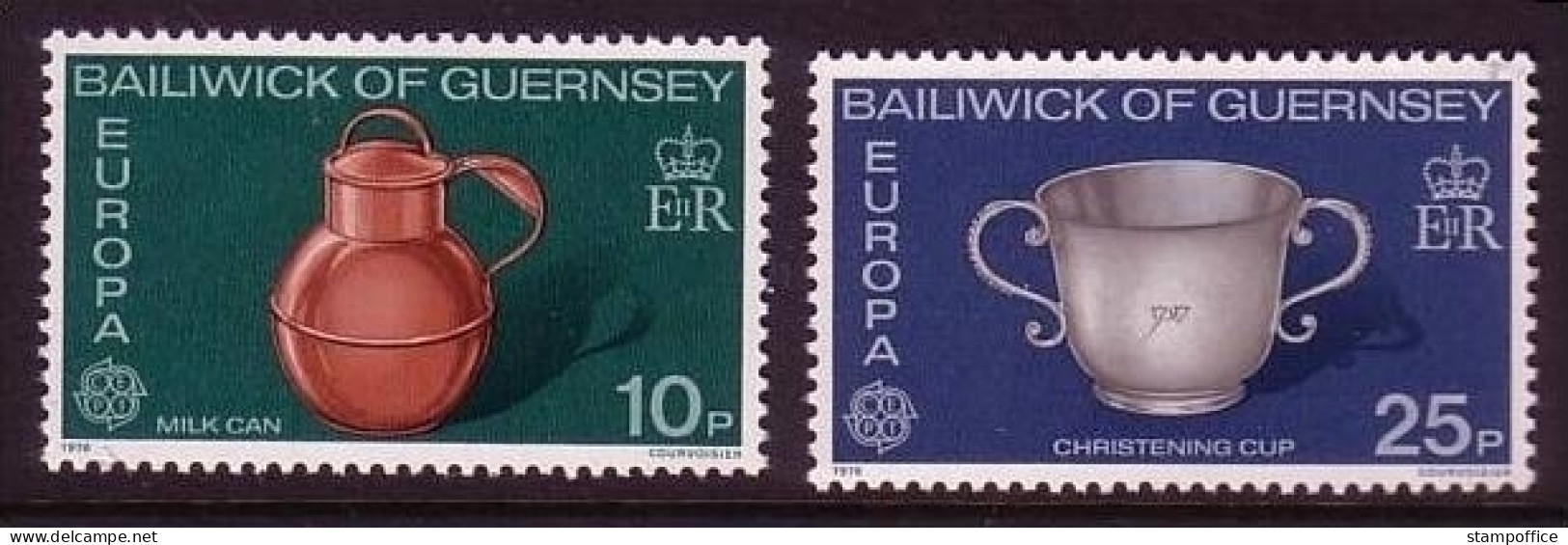 GUERNSEY MI-NR. 133-134 POSTFRISCH EUROPA 1976 - KUNSTHANDWERK - 1976