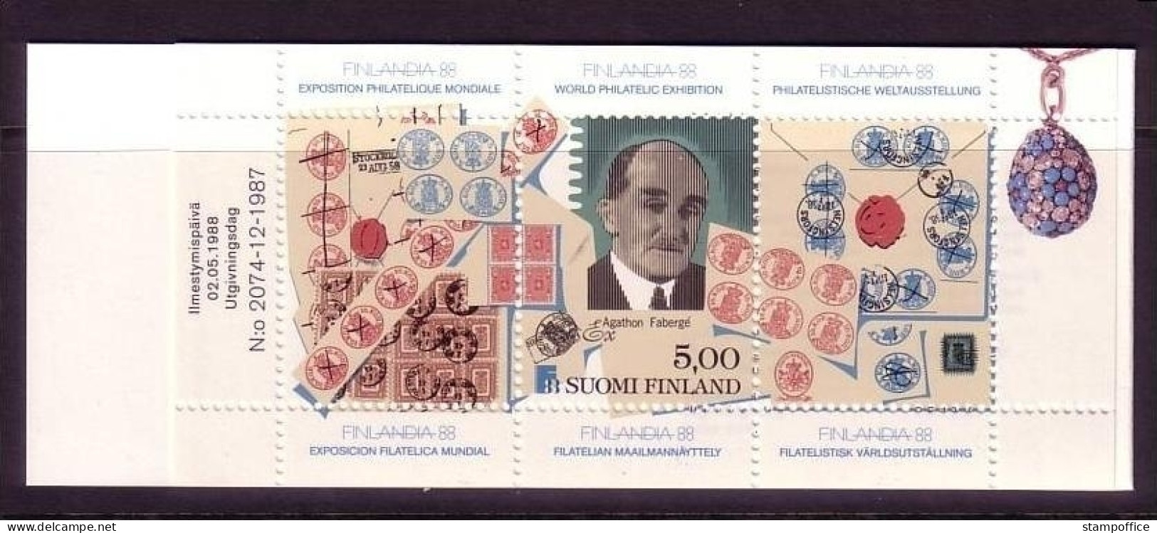 FINNLAND MH 21 POSTFRISCH(MINT) FINNLANDIA '81 AGATHON FABERGÉ - Postzegelboekjes