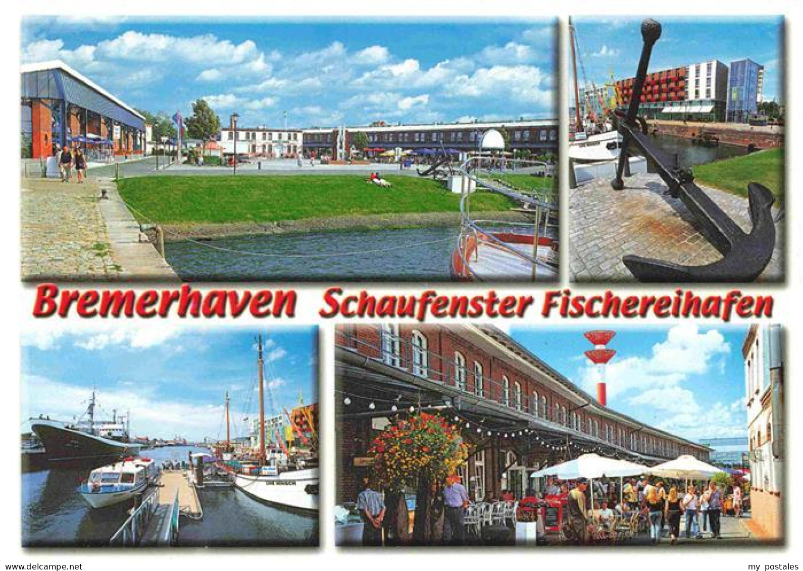 73968224 BREMERHAVEN Schaufenster Fischereihafen Anker Fussgaengerzone - Bremerhaven