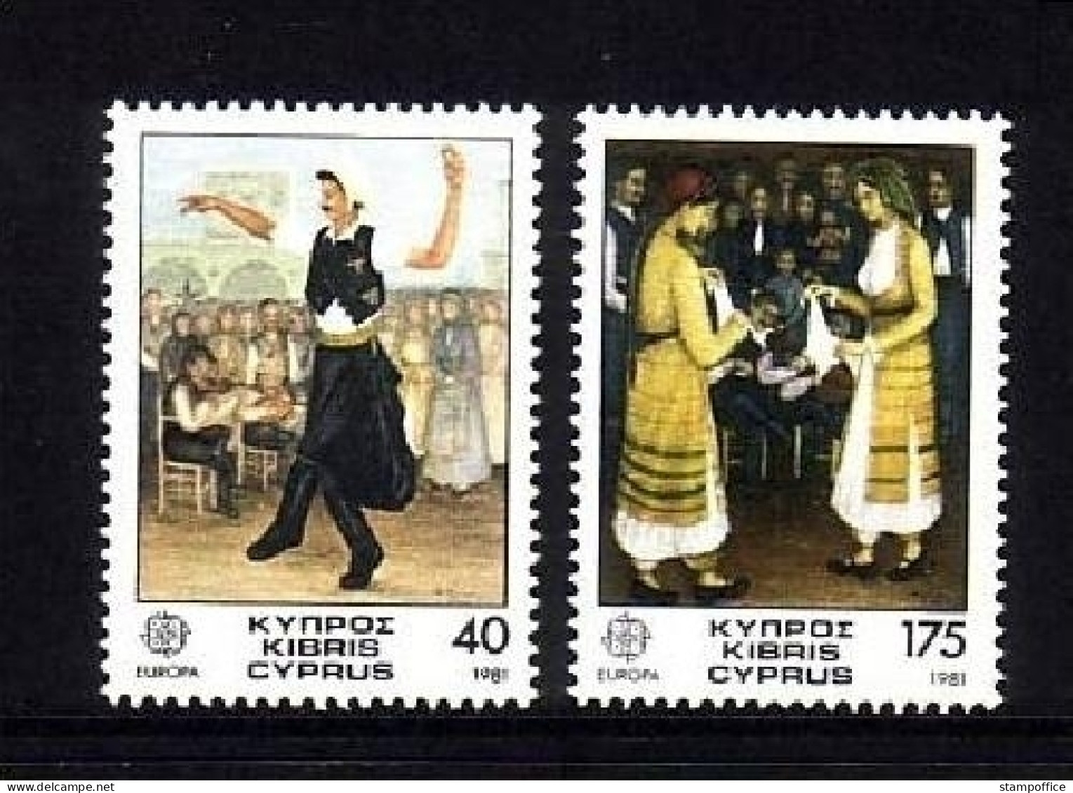 ZYPERN MI-NR. 547-548 POSTFRISCH(MINT) EUROPA 1981 FOLKLORE - 1981