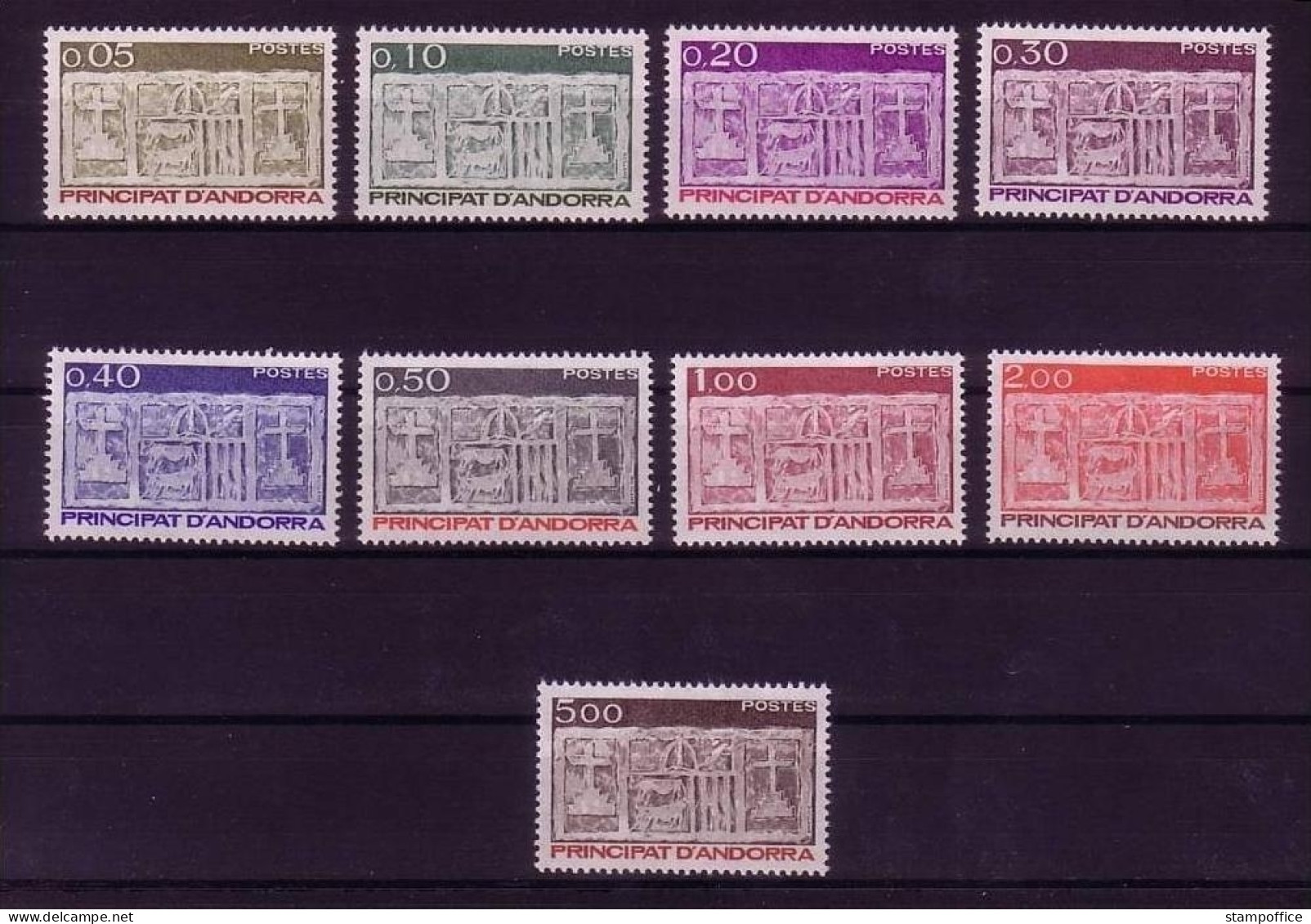 ANDORRA FRANZÖSISCH MI-NR. 337-345 POSTFRISCH(MINT) FREIMARKEN WAPPEN 1983 - Postzegels