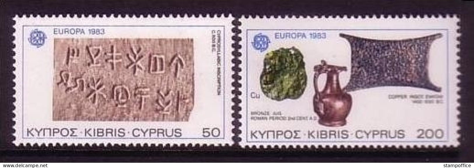 ZYPERN MI-NR. 582-583 POSTFRISCH(MINT) EUROPA 1983 GROSSE WERKE - 1983