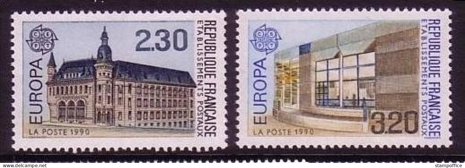 FRANKREICH MI-NR. 2770-2771 POSTFRISCH(MINT) EUROPA 1990 POSTALISCHE EINRICHTUNGEN - 1990