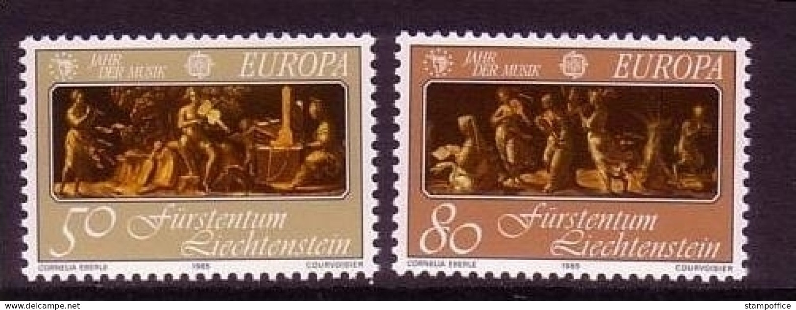 LIECHTENSTEIN MI-NR. 866-867 POSTFRISCH(MINT) EUROPA 1985 - JAHR DER MUSIK - 1985