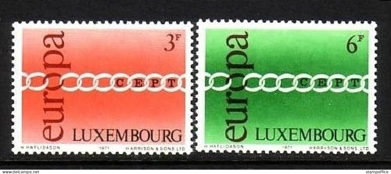 LUXEMBOURG MI-NR. 824-825 POSTFRISCH(MINT) EUROPA 1971 KETTE - 1971