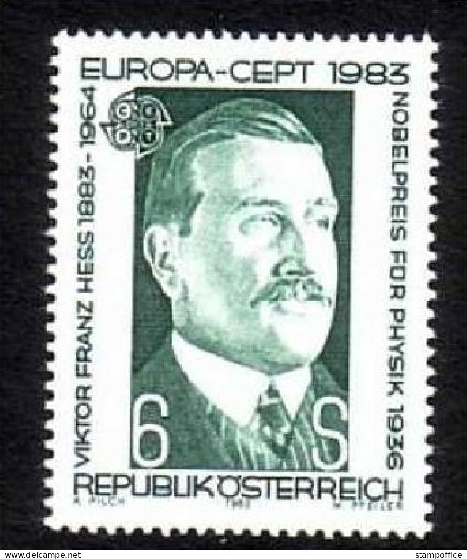 ÖSTERREICH MI-NR. 1743 POSTFRISCH(MINT) EUROPA 1983 HESS PHYSIKER - 1983