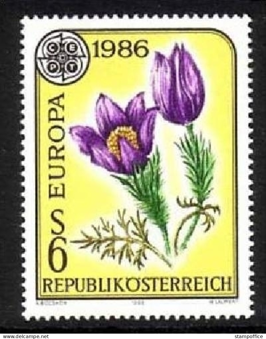 ÖSTERREICH MI-NR. 1848 POSTFRISCH(MINT) EUROPA 1986 NATUR- Und UMWELTSCHUTZ KÜCHENSCHELLE - 1986