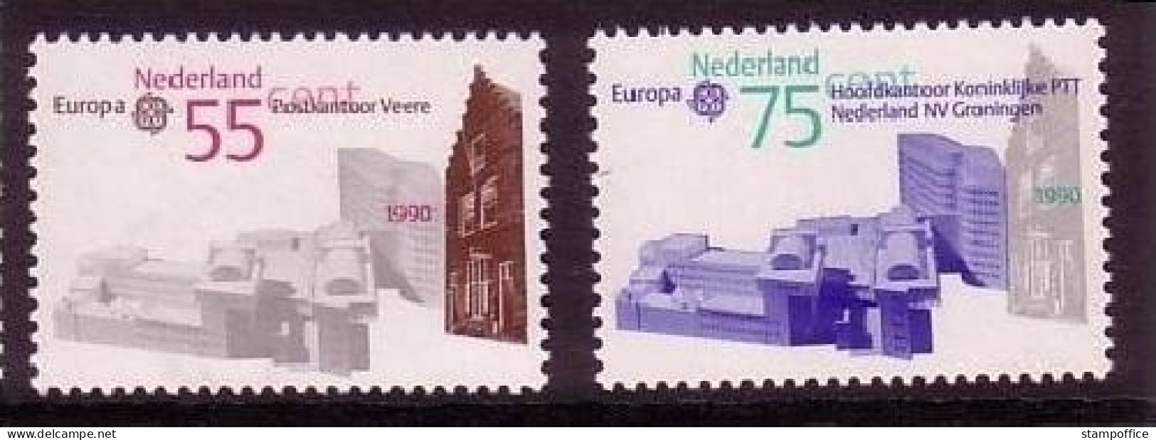 NIEDERLANDE MI-NR. 1386-1387 POSTFRISCH(MINT) EUROPA 1990 - POSTALISCHE EINRICHTUNGEN - 1990