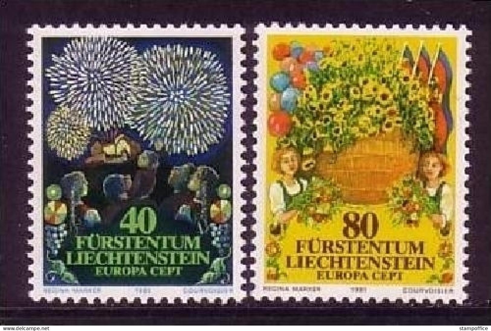 LIECHTENSTEIN MI-NR. 764-765 POSTFRISCH(MINT) EUROPA 1981 FOLKLORE - 1981