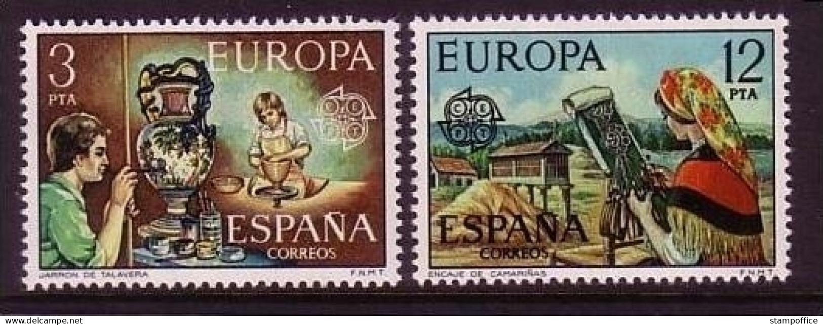 SPANIEN MI-NR. 2209-2210 POSTFRISCH(MINT) EUROPA 1976 - KUNSTHANDWERK - 1976