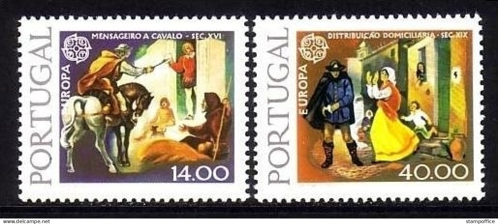 PORTUGAL MI-NR. 1441-1442 X POSTFRISCH(MINT) EUROPA 1979 POST- Und FERNMELDEWESEN POSTREITER POSTBOTE - 1979