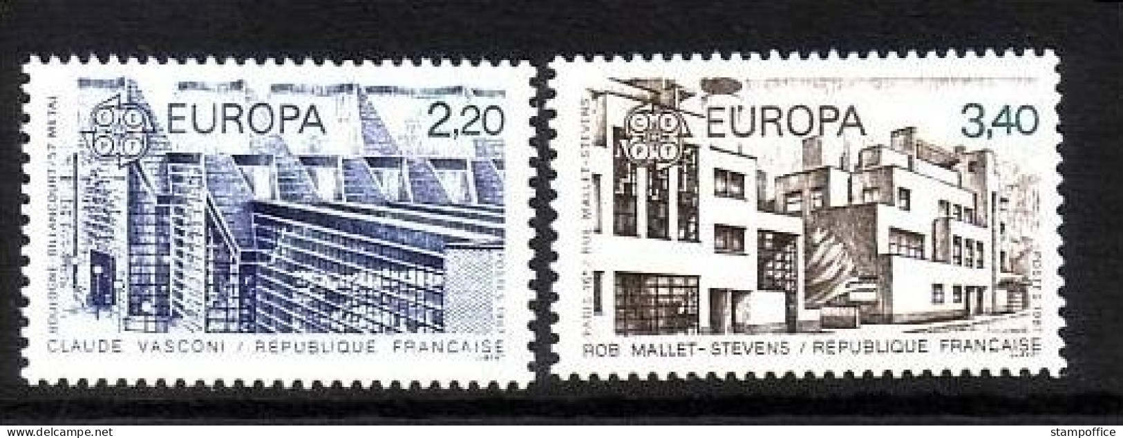 FRANKREICH MI-NR. 2603-2604 POSTFRISCH EUROPA 1987 - MODERNE ARCHITEKTUR - 1987