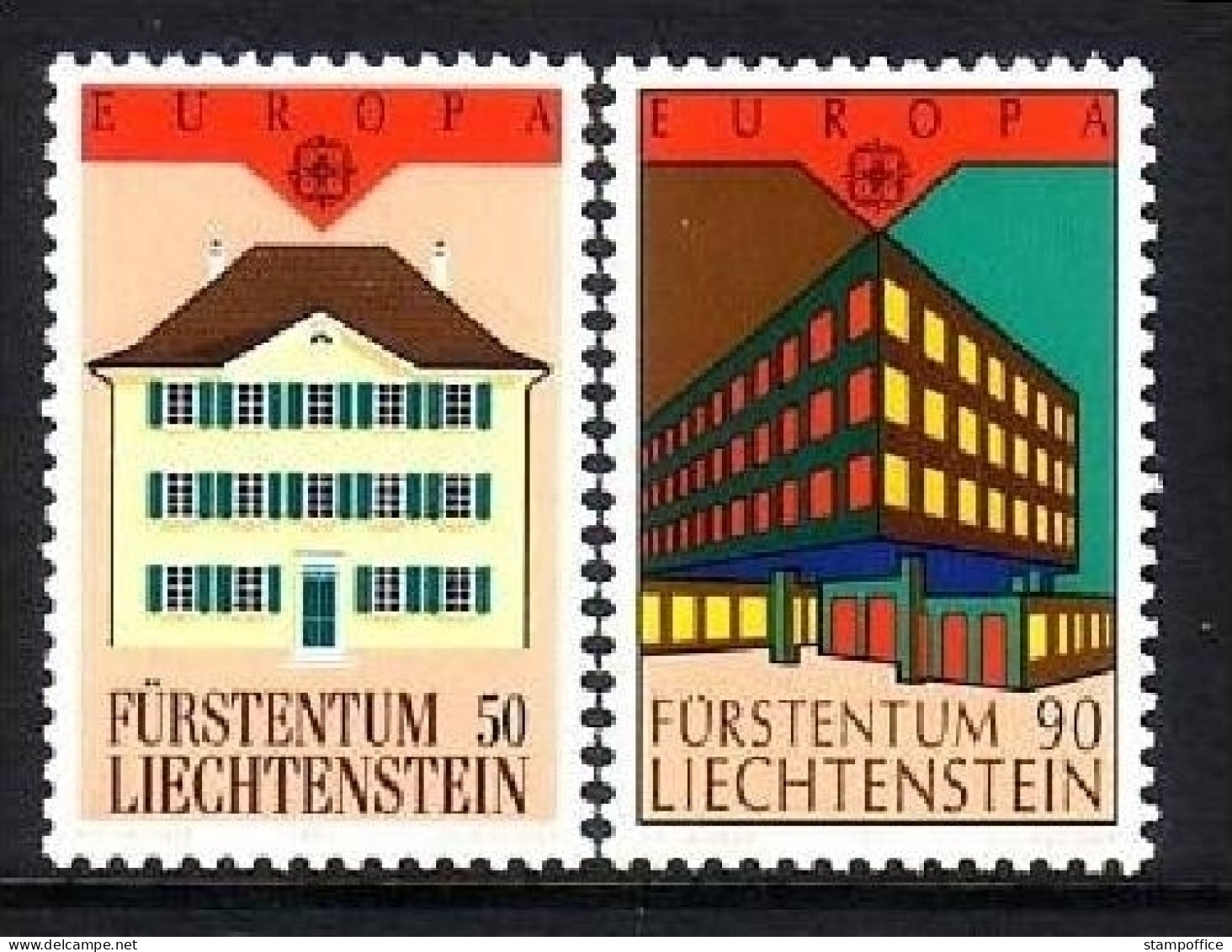 LIECHTENSTEIN MI-NR. 984-985 POSTFRISCH(MINT) EUROPA 1990 - POSTALISCHE EINRICHTUNGEN - 1990