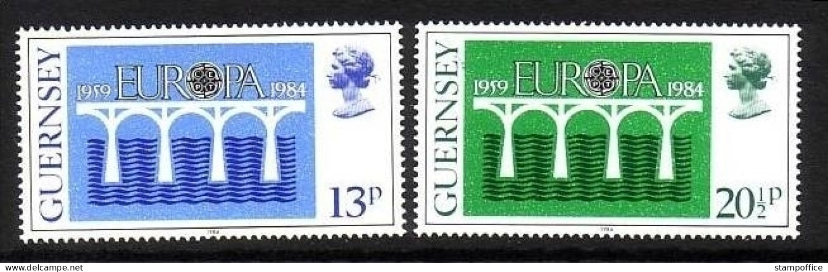 GUERNSEY MI-NR. 286-287 POSTFRISCH(MINT) EUROPA 1984 BRÜCKE - 1984