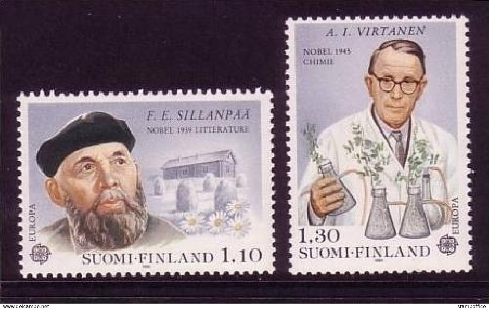 FINNLAND MI-NR. 867-868 POSTFRISCH(MINT) EUROPA 1980 PERSÖNLICHKEITEN NOBELPREISTRÄGER - 1980