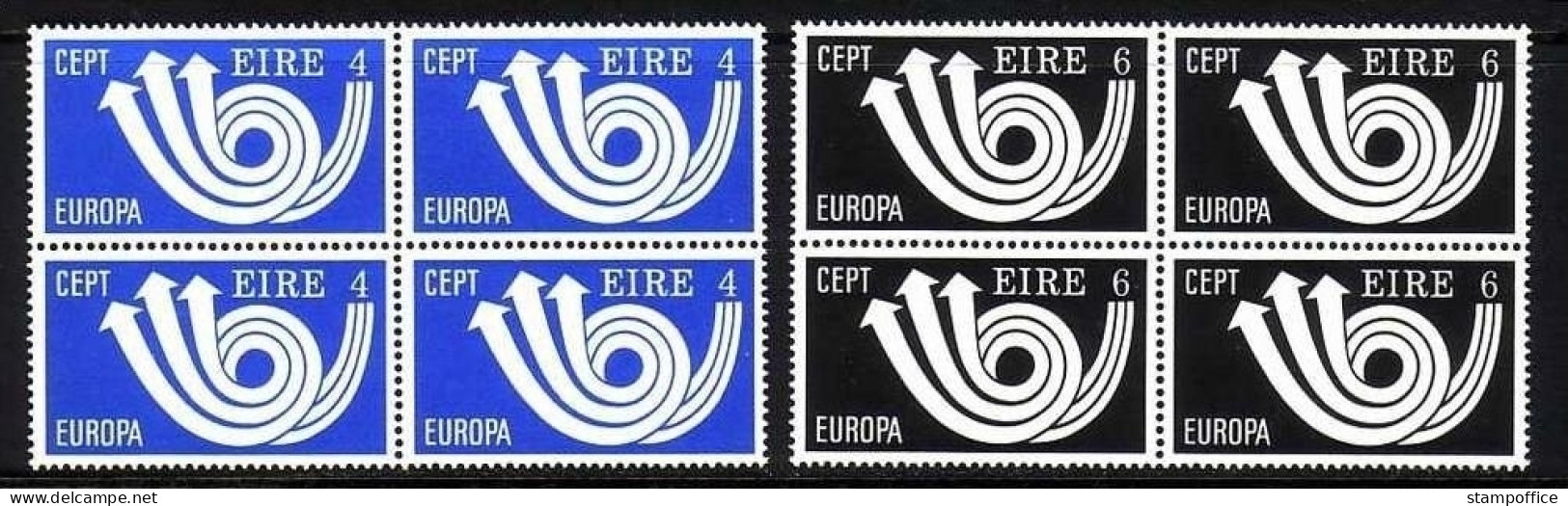 IRLAND MI-NR. 289-290 POSTFRISCH(MINT) 4er Block EUROPA 1973 POSTHORN - 1973