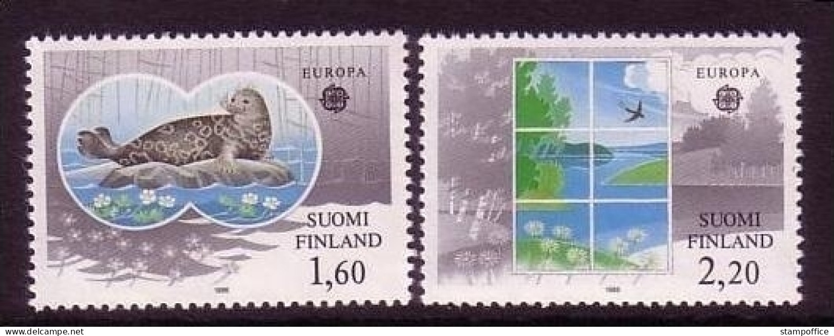 FINNLAND MI-NR. 985-986 POSTFRISCH EUROPA 1986 NATUR- Und UMWELTSCHUTZ ROBBE - 1986