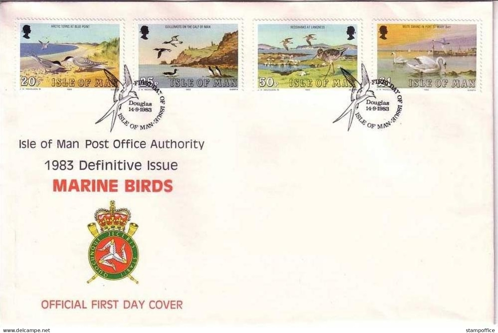 ISLE OF MAN MI-NR. 220-235 FDC SEEVÖGEL - MÖWE, TÖLPEL REIHER, KORMORAN SCHWAN - Collections, Lots & Series