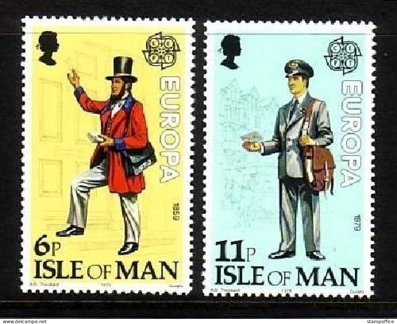 ISLE OF MAN MI-NR. 142-143 POSTFRISCH(MINT) EUROPA 1979 POST- Und FERNMELDEWESEN POSTBOTE - 1979