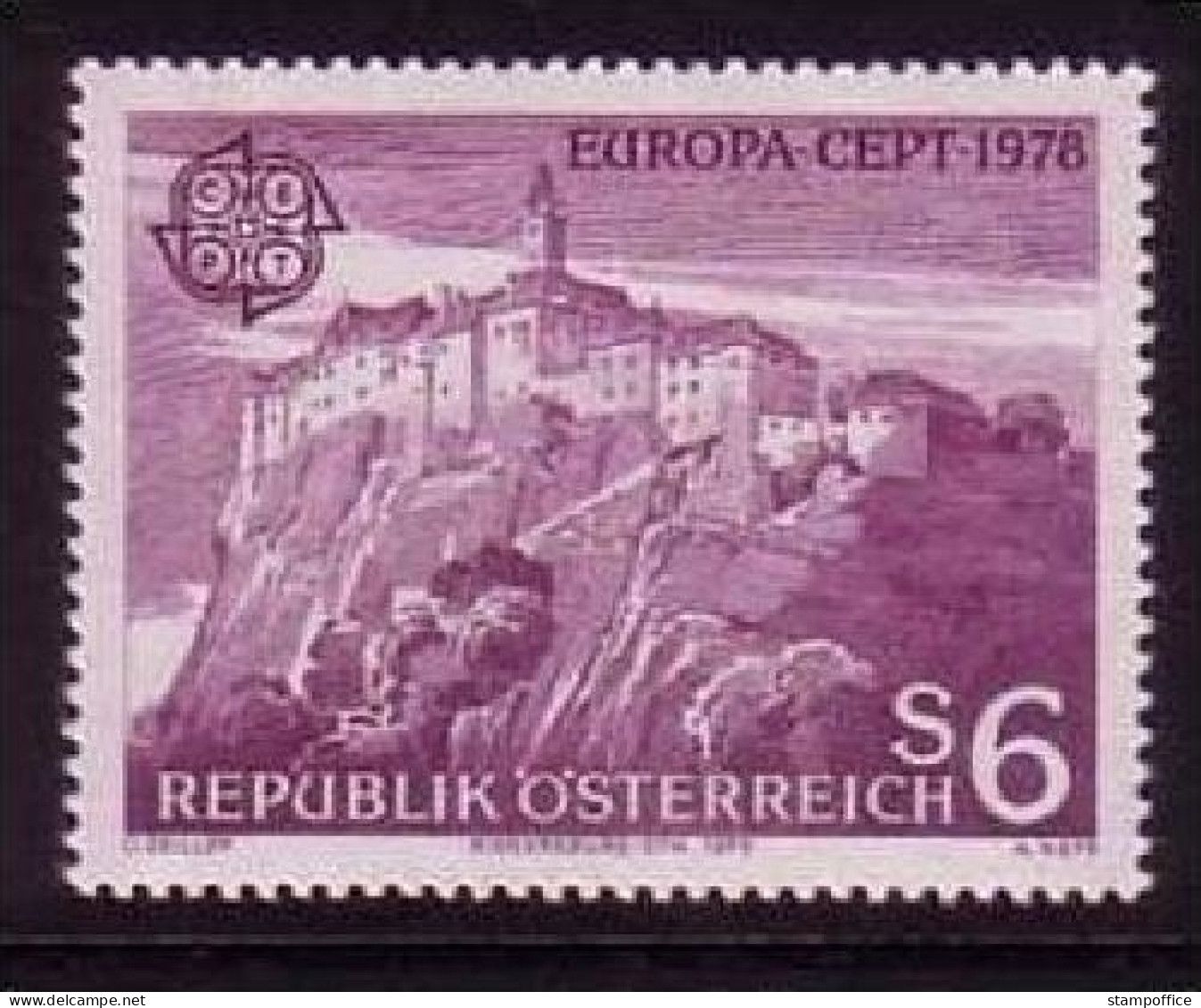 ÖSTERREICH MI-NR. 1573 POSTFRISCH(MINT) EUROPA 1978 BAUDENKMÄLER RIEGERSBURG - 1978