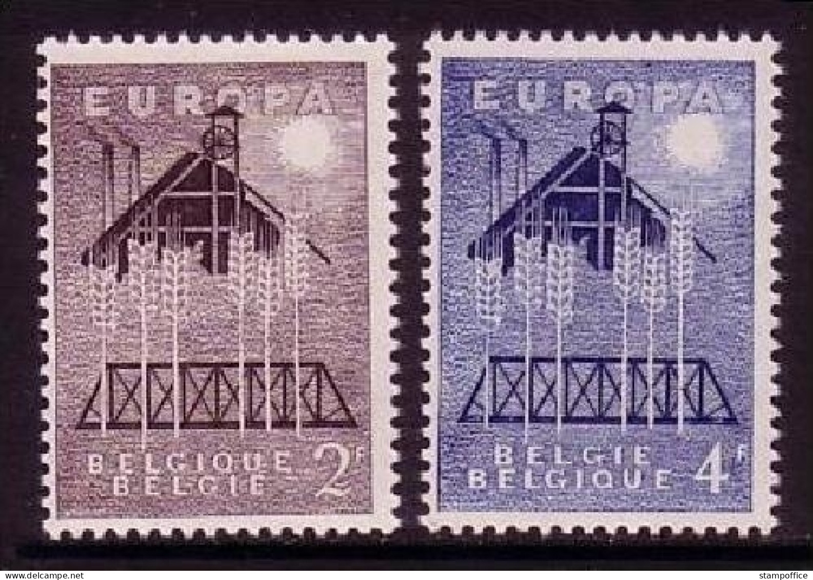 BELGIEN MI-NR. 1070-1071 POSTFRISCH(MINT) EUROPA 1957 - 1957